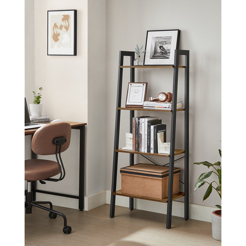 Galilea Ladder Bookcase Rustic Brown